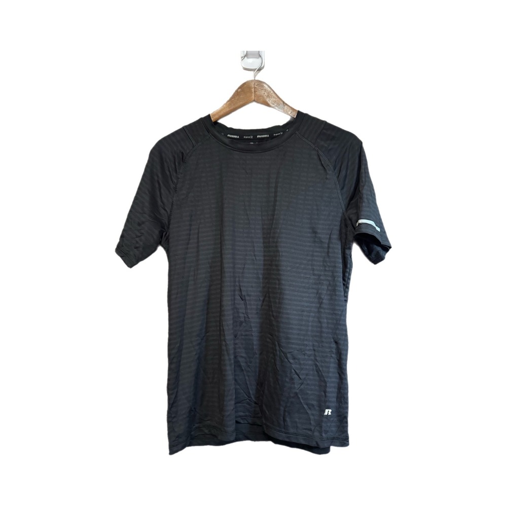 Russell Athletic Shirt Mens Medium Black Excellent Dri-Power 360 Performance Tee